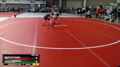 120 lbs Champ. Round 1 - Lucas Roberson, Rochester Mayo vs Brantley Klein, F/MCC