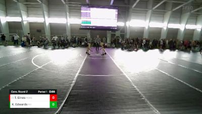 150 lbs Cons. Round 2 - Traysen Gines, Morgan vs Kelso Edwards, Riverton