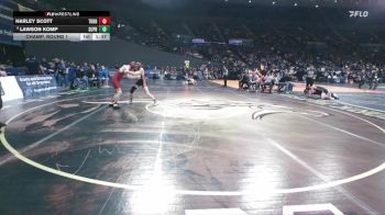 4A Boys 138 lbs Champ. Round 1 - Lawson Komp, Scappoose Boys vs Harley Scott, The Dalles / Dufur Boys
