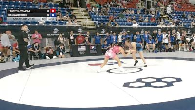 95 lbs Champ. Rd Of 16 - Sophia Valdez, Colorado vs Hannah Trinh, Oregon