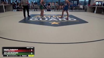 JV-21 lbs Round 5 - Skyler Bickford, Cedar Rapids Kennedy vs Brody Fairholm, Clear Creek-Amana