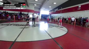 Girls 102 lbs Champ. Round 1 - Aaliyah Jurado, Live Oak Girls vs RyLeigh Bratcher, Quincy Girls