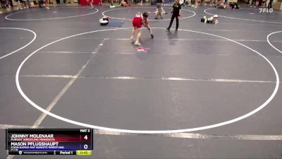 135 lbs Round 5 - Johnny Molenaar, Pursuit Wrestling Minnesota vs Mason Pflugshaupt, Coon Rapids Mat Bandits Wrestling Club