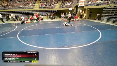 59 lbs Cons. Round 3 - Mason Haslem, Uintah Wrestling vs Maddex Pace, Champions Wrestling Club