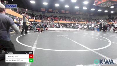 70/73 lbs Rr Rnd 1 - Jasper Barnett, Redskins Wrestling Club vs Mason Seymour (70), Unattached