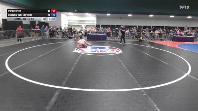 95 lbs Consi Of 16 #2 - Piper Fry, MI vs Cidney Schaffer, PA