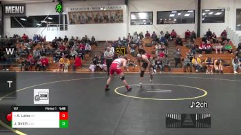 157 lbs Quarterfinal - Ayden Lutes, Wabash vs Jonah Smith, West Liberty