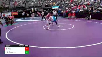 182 lbs Quarterfinal - Gavin Brown, Akron vs Seth Moss, Buena Vista