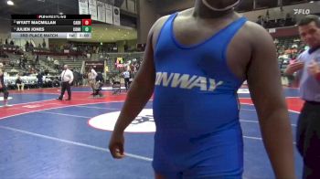 6A 285 lbs 3rd Place Match - Wyatt Macmillan, CABOT HIGH SCHOOL vs Julien Jones, CONWAY HIGH SCHOOL