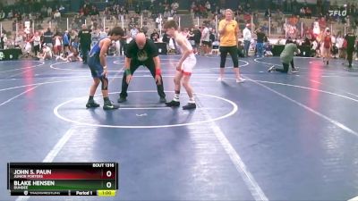 90 lbs Cons. Round 2 - John S. Paun, Junior Porters vs Blake Hensen, Dundee