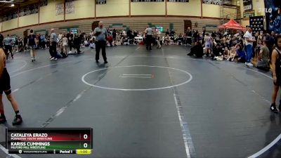 Round 1 - Cataleya Erazo, Powhatan Youth Wrestling vs Kariss Cummings, Milford Mill Wrestling