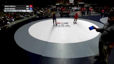 165 lbs Isaac Padilla, SJWA - San Joaquin Wrestling Association vs David Medina, TCWA - Tri-Counties Wrestling Association