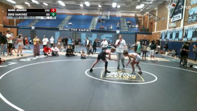 102-110 lbs Round 3 - Mark Jenkins, Grantsville Youth Wrestling Cl vs Zeke Sanchez, Sanderson Wrestling Academy