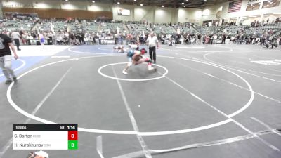 109 lbs Semifinal - Samuel Barton, Roseburg Mat Club vs Haris Nurakhunov, Community Youth Center (CYC)