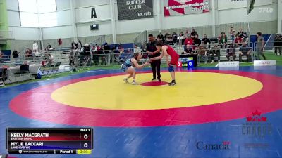 61kg 3rd Place Match - Keely MacGrath, Eastern Grind vs Mylie Baccari, Lakehead WC