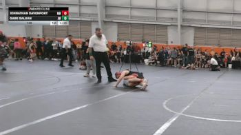 130 lbs Round 2 (6 Team) - Johnathan Davenport, Meridian Maniacs vs Gabe Saluan, Aurora Wrestling