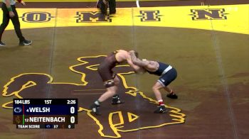 184 lbs Eddie Neitenbach, Wyoming vs Rocco Welsh, Penn State