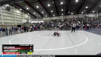 100 lbs Quarterfinal - Carl Bargar, Sanderson Wrestling Academy vs Uriah Anderson, Delta Wrestling Club