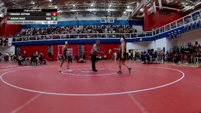 120 lbs Champ. Round 1 - Emeric Ritter, Chesterton vs Aidan Diaz, Penn High School