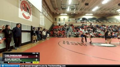 92 lbs Quarterfinal - Ryder Bessette, Steelclaw Wrestling Club vs Tyee Fankhauser, Anacortes Hawkeyes Wrestling Club