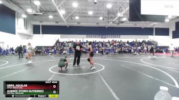 115 lbs Quarterfinal - Abril Aguilar, Ayala Wrestling vs Aubree Storm Gutierrez, Neutral Grounds