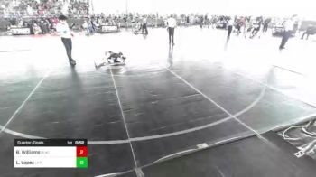 62 lbs Quarterfinal - Benjamin Williams, Black Cat WC vs Lawrence Lopez, La Familia NM