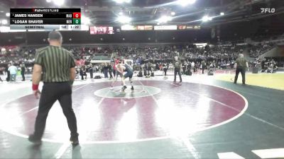 157 lbs Semifinal - James Hansen, Madison vs Logan Shaver, Meridian