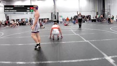 165 lbs Round 5 (6 Team) - Gabe Johnson, TDWC Maniacs vs Ryder Say, Freakztyle Wrecking Crew