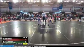 90 lbs Semifinal - Mason Edgil, Oak Grove Youth vs Ellis Edwards, Buckhorn Youth Wrestling