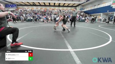 80 lbs Quarterfinal - Rocky Witcosky, Team Nomad vs Bryor Gill, ARDMORE TAKEDOWN CLUB