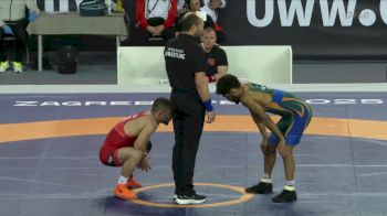 57 kg Bronze - Roman Bravo-Young, MEX vs Luka Gvinjilia, GEO