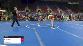 132 lbs Consi Of 8 #2 - Abigail Varady, Washington vs Taydem Khamjoi, California