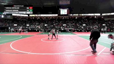 49 lbs Cons. Round 2 - Kinslee Greene, LAC3 vs Cecilia Ortolani, FDMA