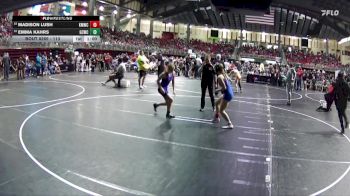 113 lbs Quarterfinal - Emma Kahrs, Garden County Wrestling Club vs Madison Lush, Kearney MatCats Wrestling Club
