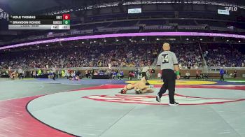 D3-126 lbs Cons. Semi - Brandon Rohde, Grass Lake vs Kole Thomas, Hart