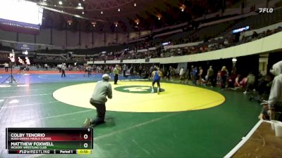 Rookie 6-8 135 Round 1 - Matthew Foxwell, Hickory Wrestling Club vs Colby Tenorio, Hugo Owens Middle School