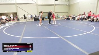 135 lbs Round 1 (8 Team) - Abigail Plemons, Georgia Blue vs Sydney Thompson, Michigan Red