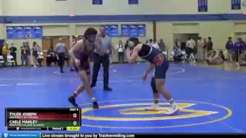 165 lbs Cons. Round 2 - Tyler Joseph, University Of Chicago vs Caele Manley, Wheaton College (Illinois)