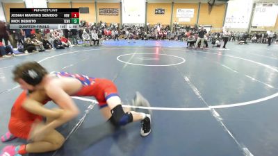 126 lbs Quarterfinal - Josiah Martins Semedo, New Bedford vs Nick Desisto, Tewksbury