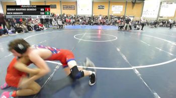 126 lbs Quarterfinal - Josiah Martins Semedo, New Bedford vs Nick Desisto, Tewksbury