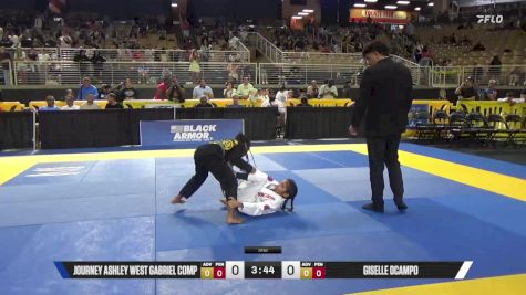 Giselle Ocampo vs Journey Ashley West Gabriel Comp 2025 Pan Kids Jiu-Jitsu IBJJF Championship
