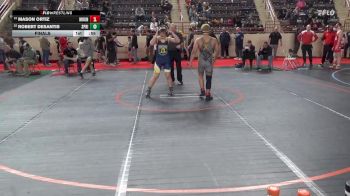 160_B lbs Final - Mason Ortiz, Mount Carmel vs Robert DeSantis, Springford