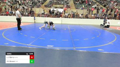 100 lbs Quarterfinal - J.d. Berry, Pope Junior Wrestling Club vs Raymond Brown, The Storm Wrestling Center