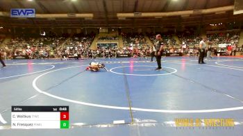 52 lbs Round Of 64 - Christopher Waitkus, Team Tulsa Wrestling Club vs Noah Fresquez, Pomona Elite