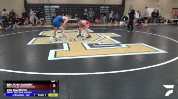 145 lbs 3rd Place Match - Benjamin Hansen, High Altitude Wrestling Club vs Koy Davidson, Sebolt Wrestling Academy
