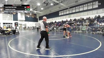 190 lbs Quarterfinal - Aaliyah Blythe, Chaparral vs Sherlyn Luna, South Hills