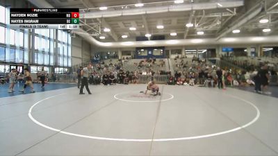 102 lbs Finals (8 Team) - Hayes Ingram, Bear Cave vs Hayden Nozie, Mat Demons