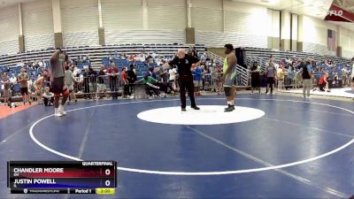 285 lbs Quarterfinal - Chandler Moore, OH vs Justin Powell, IL