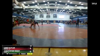 197 lbs Finals (2 Team) - Christopher Reddy, Ithaca vs Jared Butler, Messiah