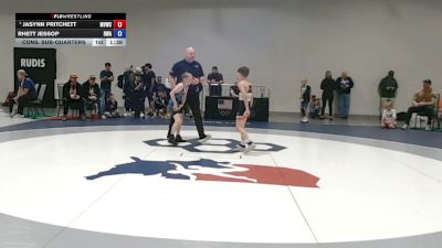 28 kg Cons. Sub-quarters - Jasynn Pritchett, Mid Valley Wrestling Club vs Rhett Jessop, Ryse Wrestling Academy
